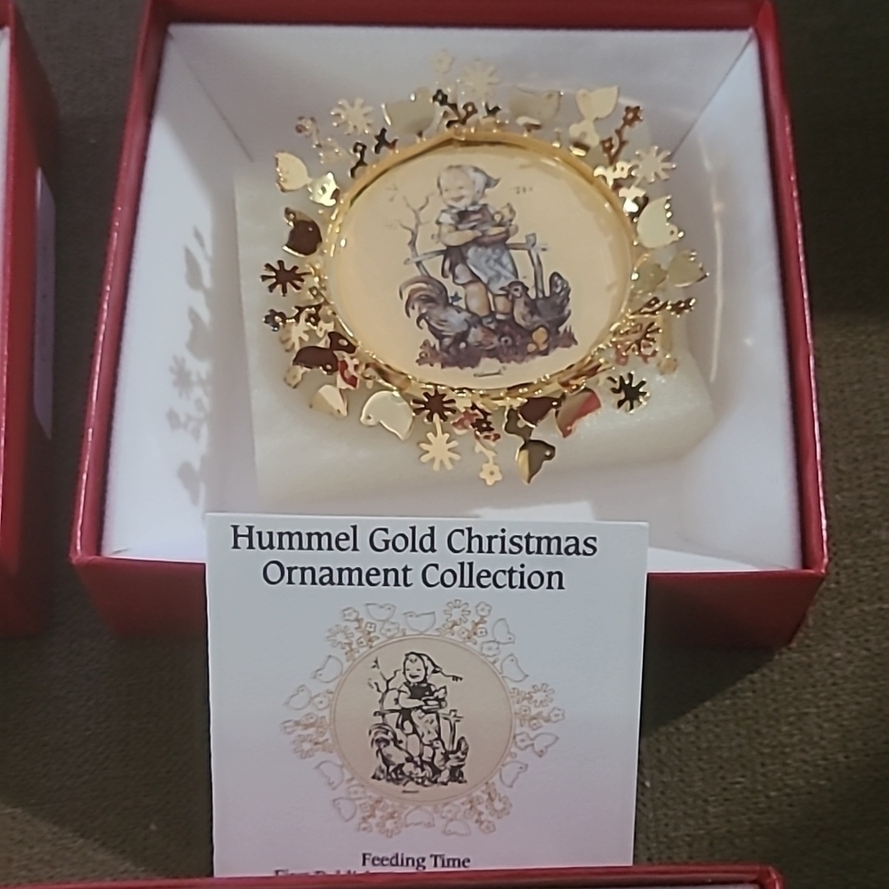 Hummel Gold Christmas Ormaments Collection Bundled - Picture 4 of 10